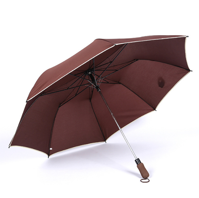 Custom Advertising Automatic 2 Fold Golf Umbrella 