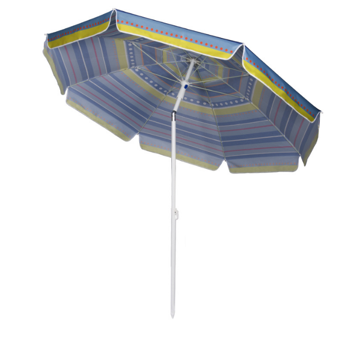 Custom Outdoor Advertising Parasol Beach Umbrella With Tilt 
