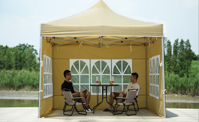 Outdoor Portable Folding Heavy Duty Steel Advertising Trade Show Event Party Gazebo Tent With Sidewall