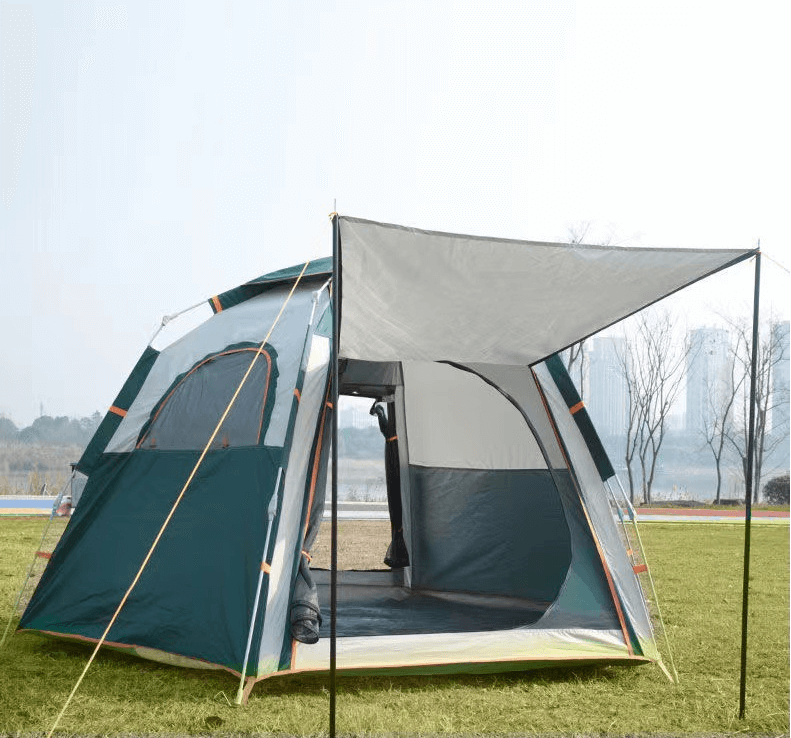 Portable Collapsible Automatic Pop Up Instant Opening Hexagonal Camping Tent 
