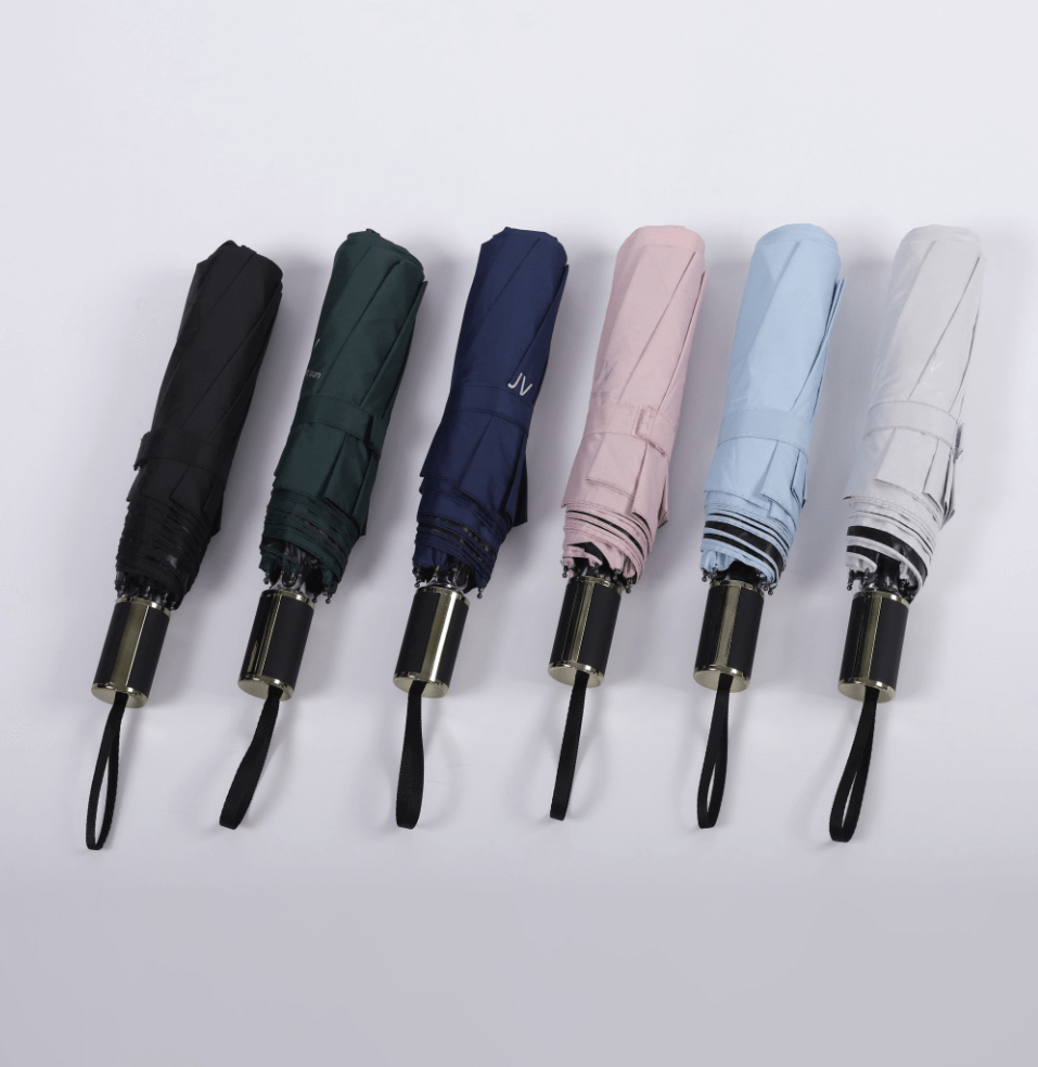 Fashion Anti UV Manual Advertising 3 Folding Umbrella 