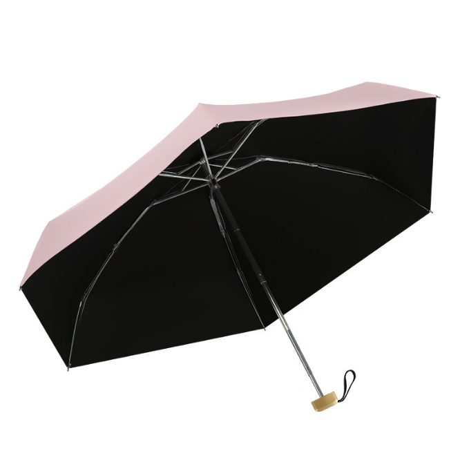 Super Mini Lightweight Anti UV 5 Folding Pocket Umbrella For Girls 