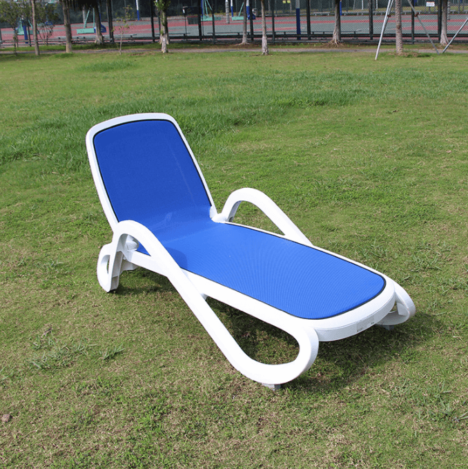 Outdoor Adjustable Plastic Garden Beach Swimming Pool Deck Chair Sunbed Daybed Recliner Sun Lounger Chaise Lounge