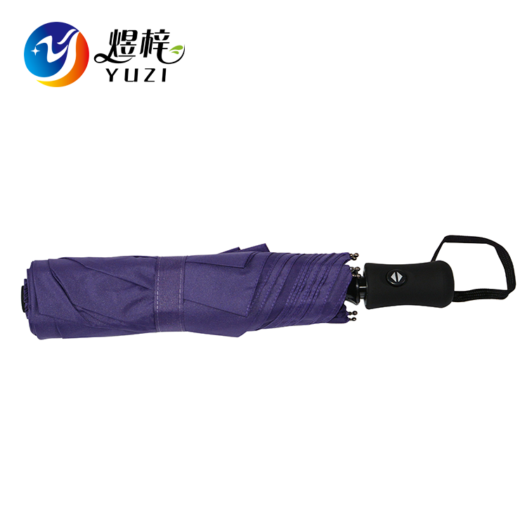 Promotional Advertising Fully Automatic 3 Folding Fold Umbrella 