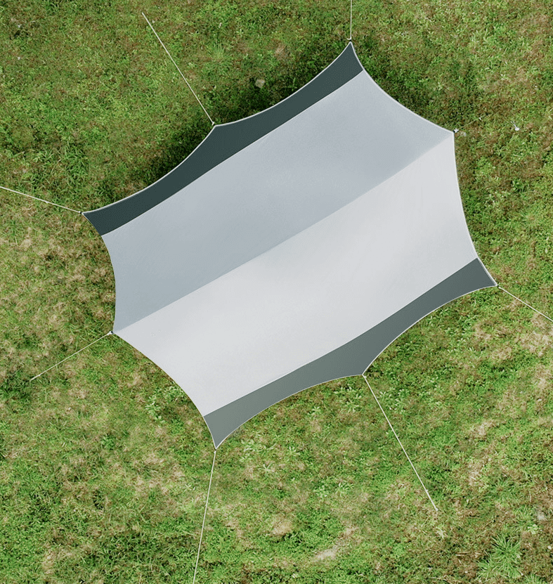 Waterproof Anti UV Beach Bivouac Awning Sunshade Hammock Rain Fly Sun Shelter Portable Outdoor Tarp Camping Tent Canopy 