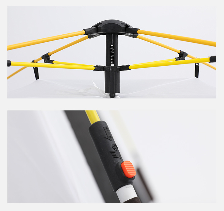 米黄拼棕色黑胶铝杆+纤维杆12