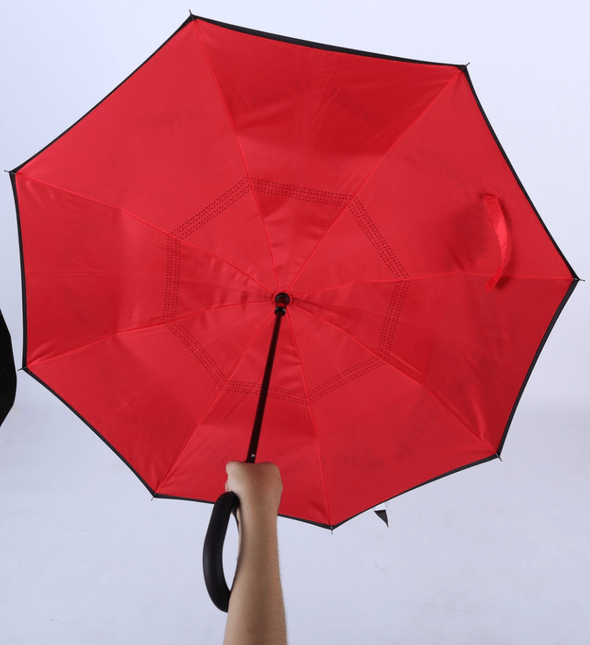 大红色自动开手动收7 手柄款式2