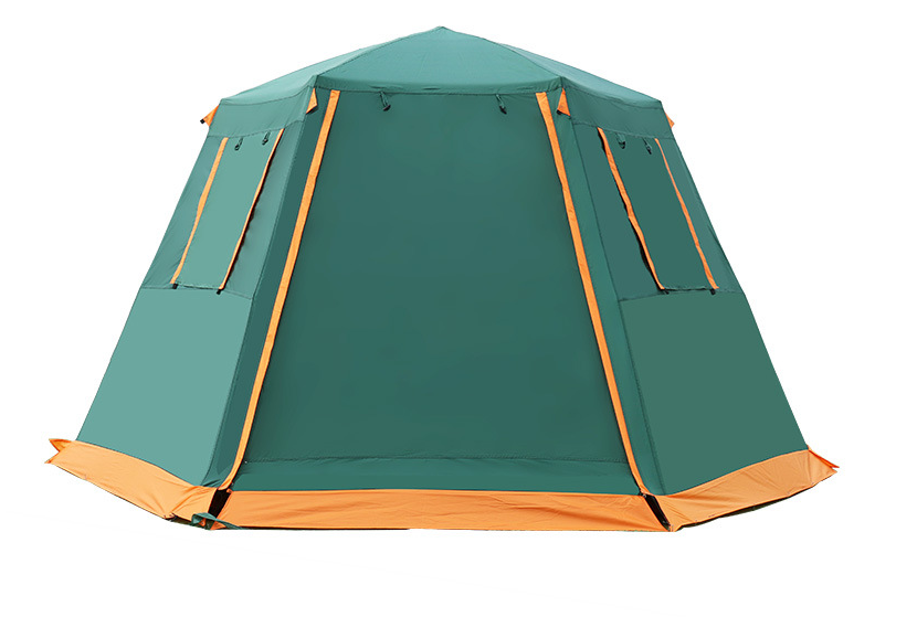 Outdoor Big Collapsible Portable Automatic Double Layer Hexagonal Camping Tent 