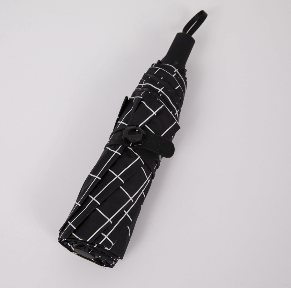 格子黑色2 （硅胶伞带）