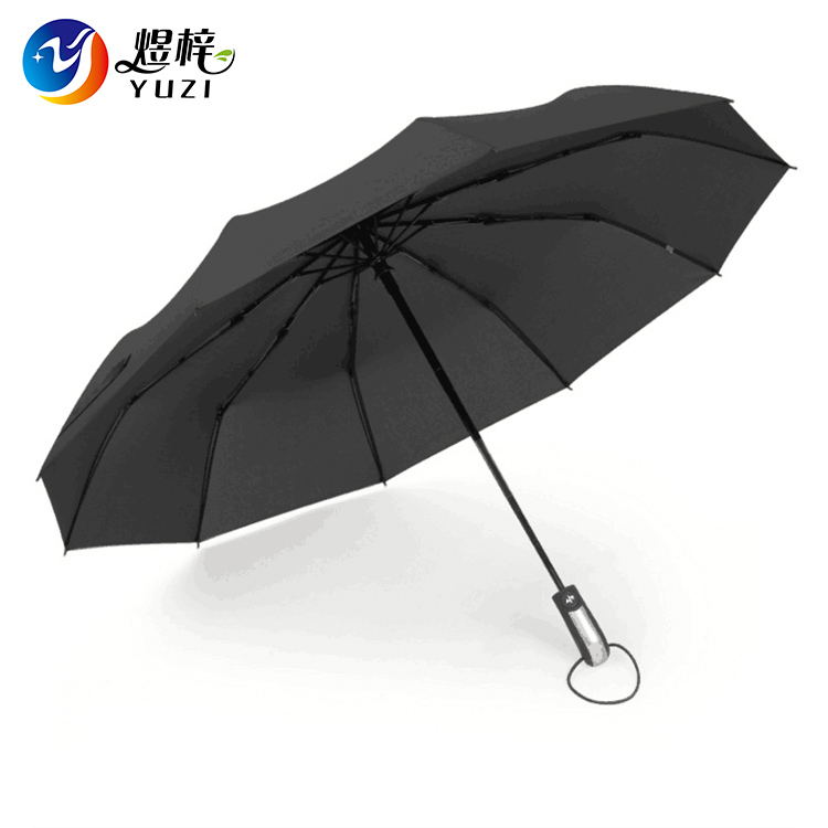 Portable Advertising Auto Open And Close 3 Folding Umbrella 