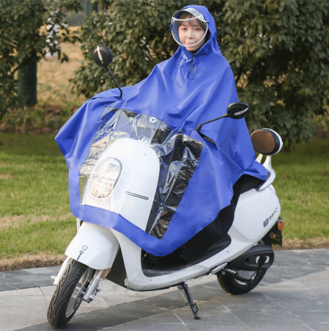 单人双帽檐蓝色（不带后视镜套）