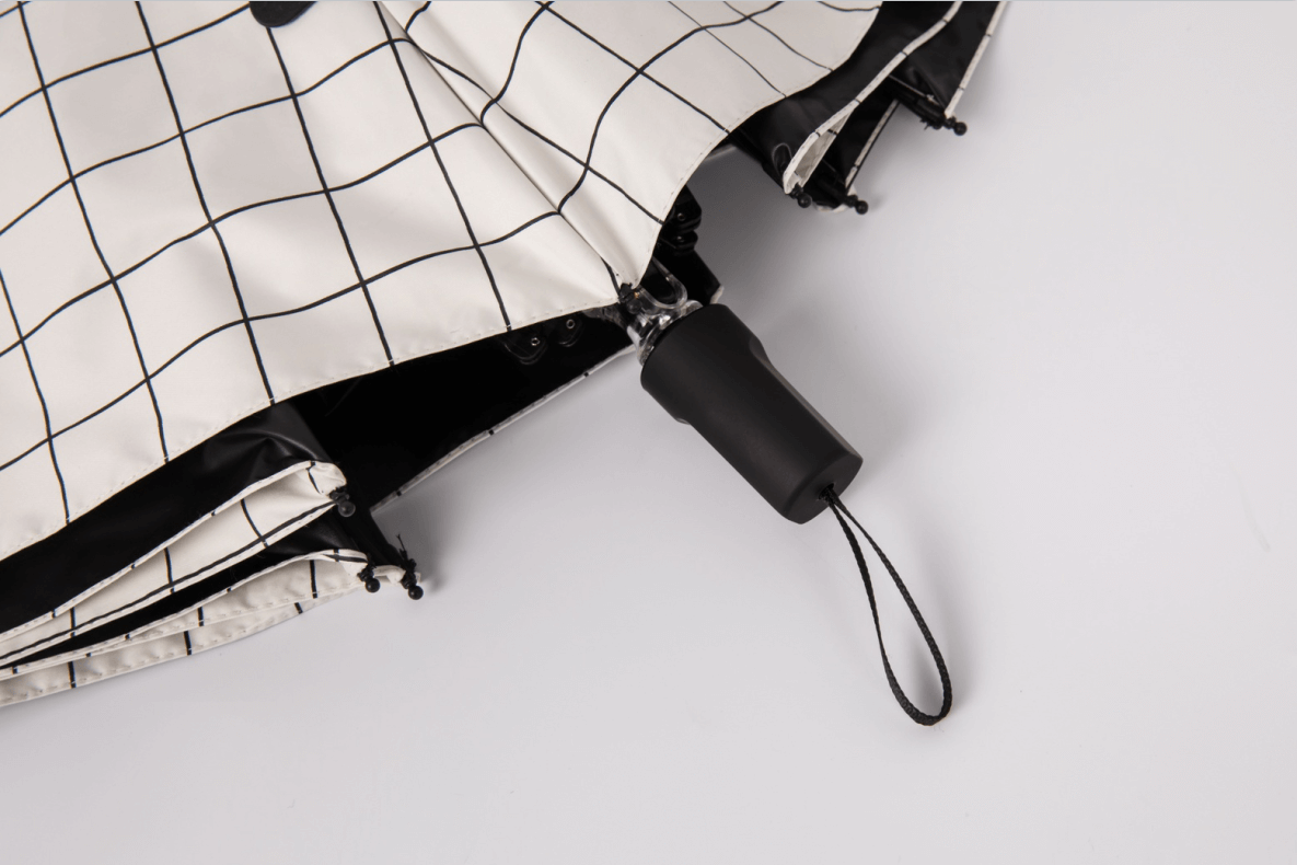 18 格子白色16（硅胶伞带）