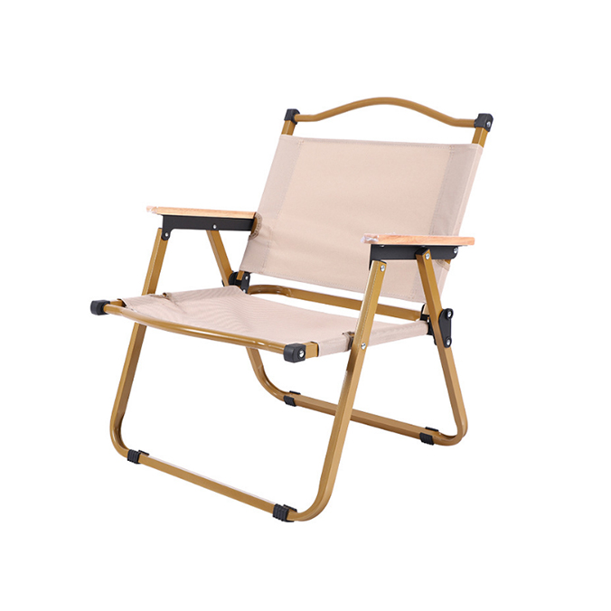 Outdoor Lightweight Stackable Portable Aluminum Alloy Steel Wood Kermit Chair Fishing Camping Beach Folding Chair
