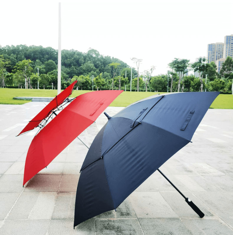Real Fake Double Layer Automatic Golf Umbrella 