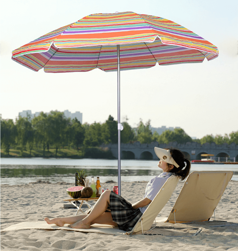 Custom Outdoor Non Woven Fabric TNT Beach Umbrella 