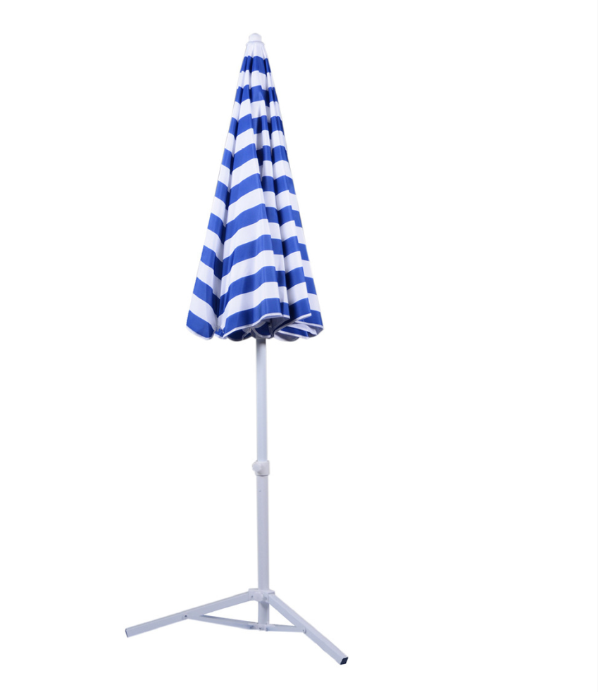 Custom Outdoor Advertising Parasol Beach Umbrella With Tilt 