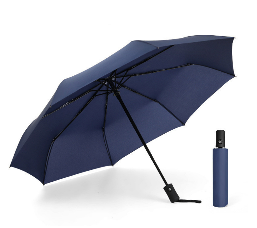 Promotional Advertising Fully Automatic 3 Folding Fold Umbrella 