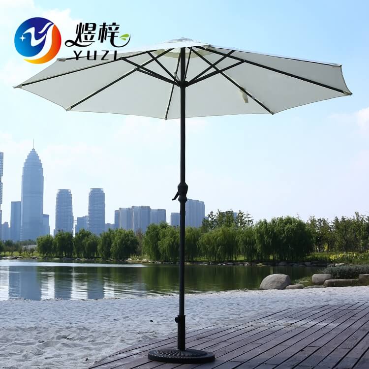 Outdoor Leisure Furniture Parasol Patio Garden Umbrella With Crank 
