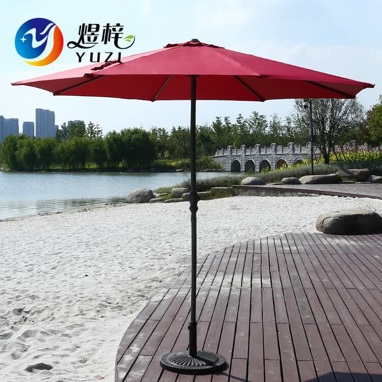 Outdoor Leisure Furniture Parasol Patio Garden Umbrella With Crank 