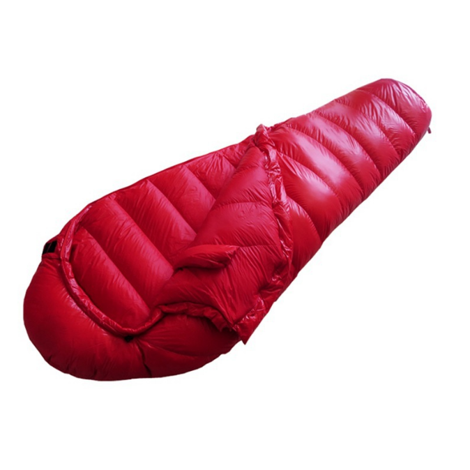 Outdoor Waterproof Portable Foldable Lightweight Warm Thickened Goose Duck Down Camping Travel Sleeping Bag