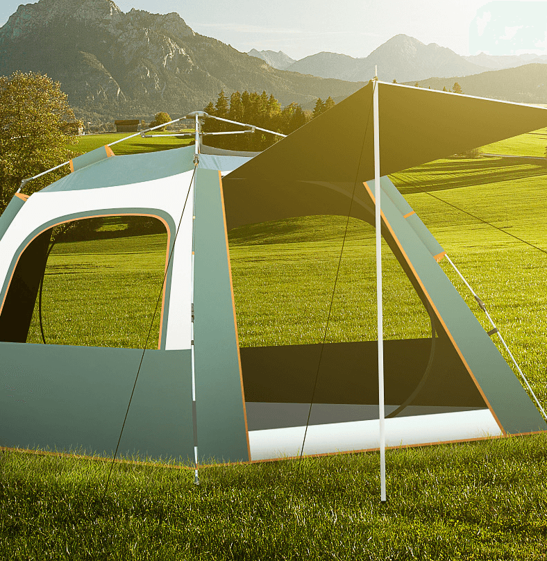 墨绿米黄拼色黑胶 4（二门四窗）