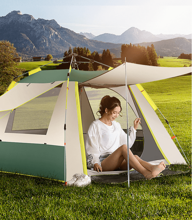 2 墨绿米黄拼色银胶5（一门三窗）