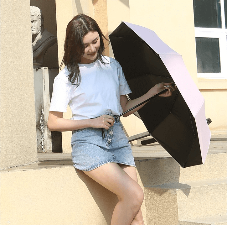 Fashion Anti UV Manual Advertising 3 Folding Umbrella 