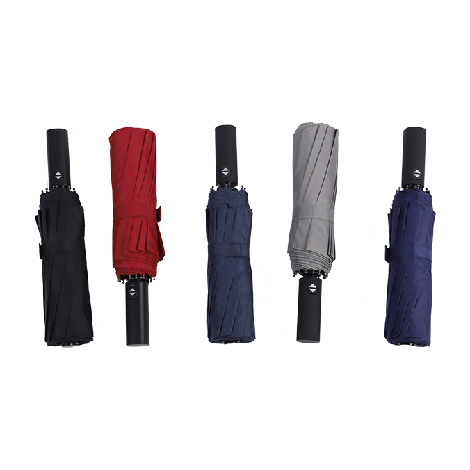 Wholesale Advertising Auto Open And Close 3 Folding Umbrella