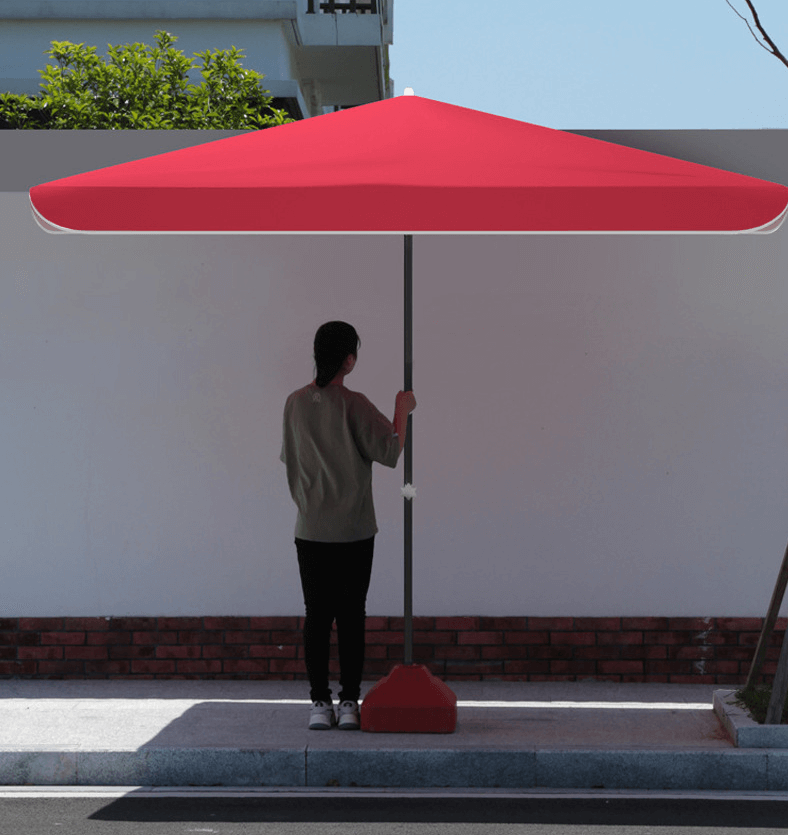 Outdoor Adjustable Anti UV Square Beach Umbrella 