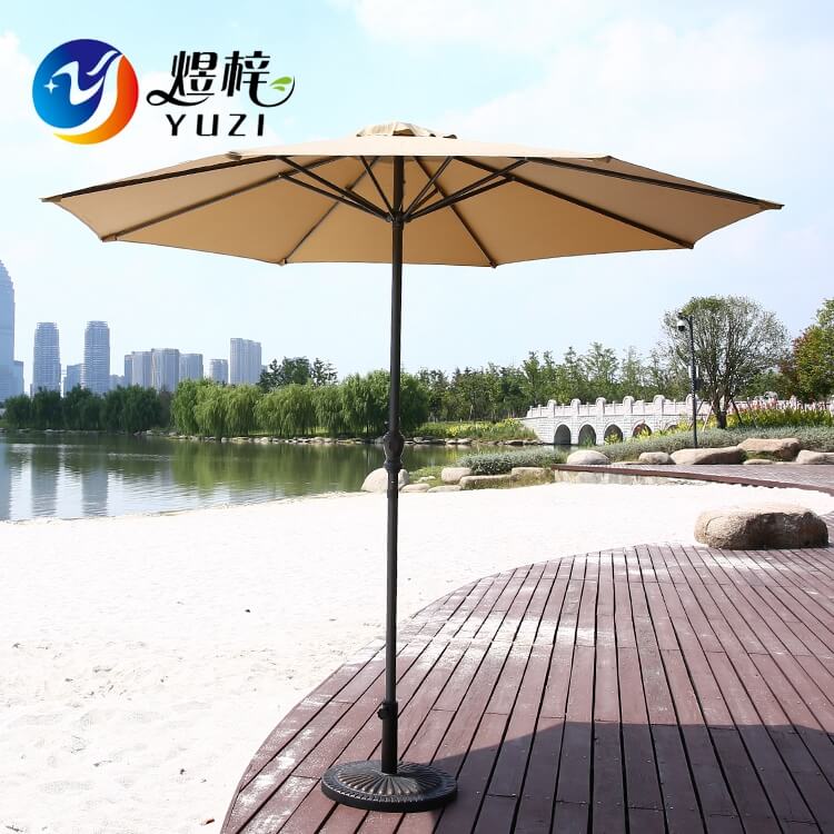 Outdoor Leisure Furniture Parasol Patio Garden Umbrella With Crank 