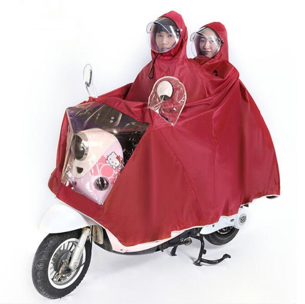 双人双帽檐红色