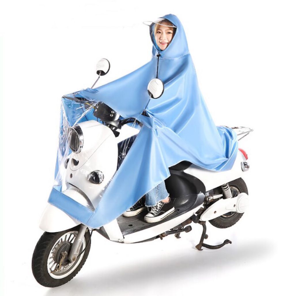 单人单帽檐天蓝色（不带后视镜套）