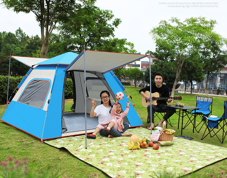 蓝色米黄拼色银胶 2（二门二窗）