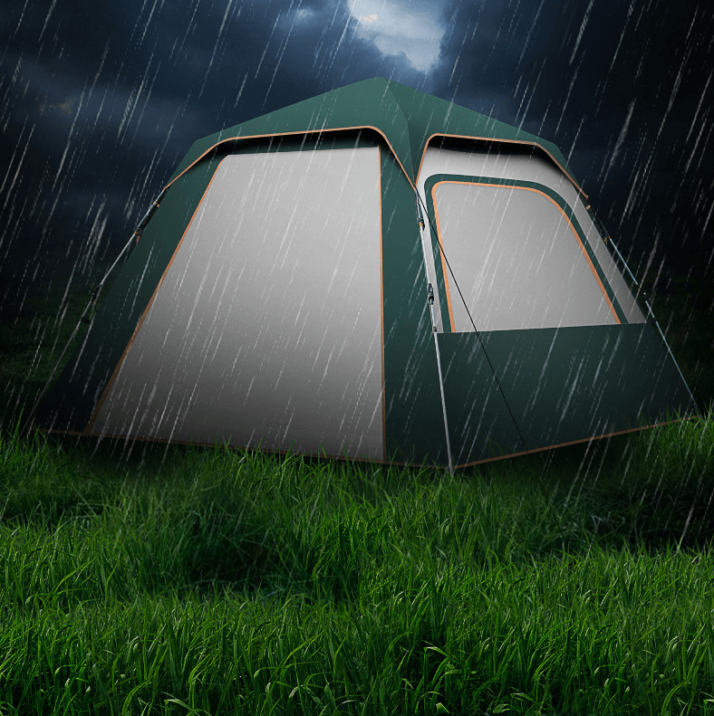 墨绿米黄拼色黑胶 5（二门四窗）