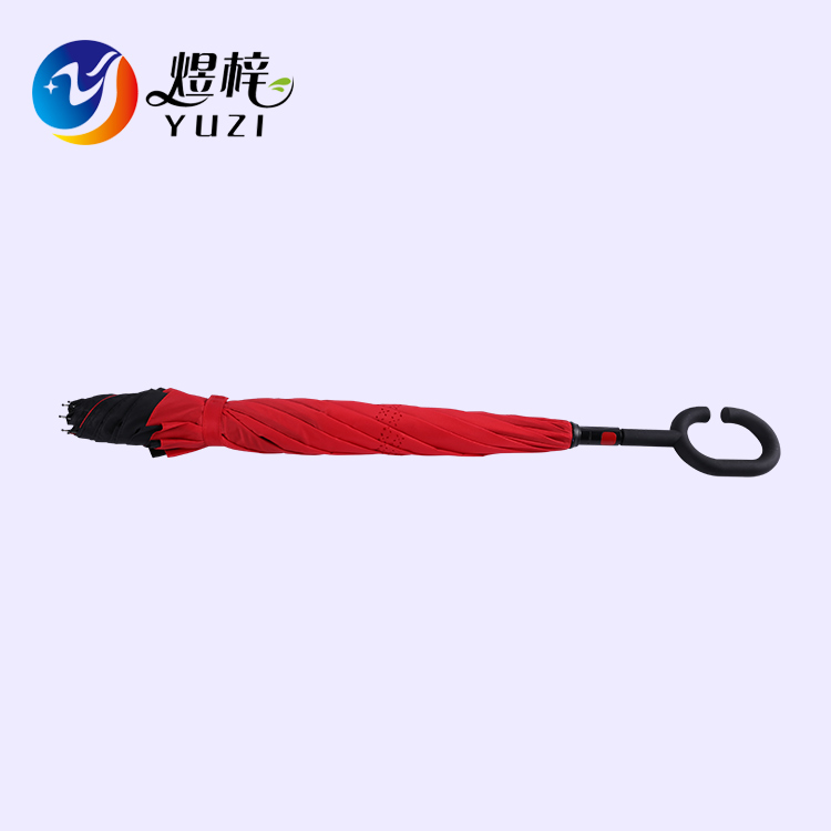 大红色自动开手动收10 手柄款式2