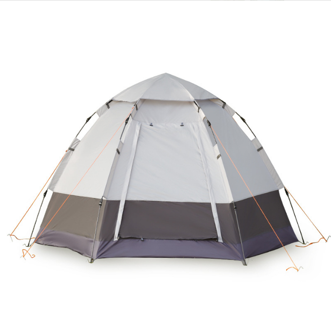 Folding Automatic Pop Up Hexagonal Camping Tent 