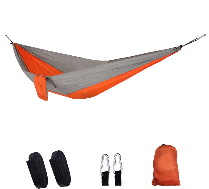 Portable Waterproof Lightweight Single Double Size Nylon Fabric Camping Swing Hammock 