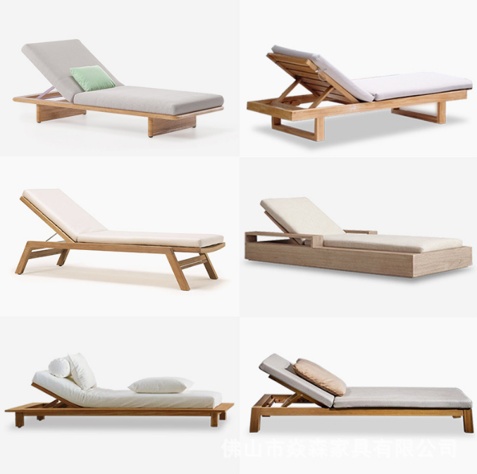 Outdoor Adjustable Garden Beach Swimming Pool Deck Chair Sunbed Daybed Chaise Lounge Sun Lounger Recliner 