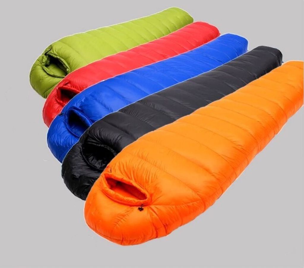 Outdoor Waterproof Portable Foldable Lightweight Warm Thickened Goose Duck Down Camping Travel Sleeping Bag