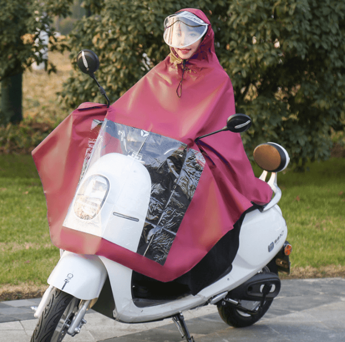 单人双帽檐红色（不带后视镜套）